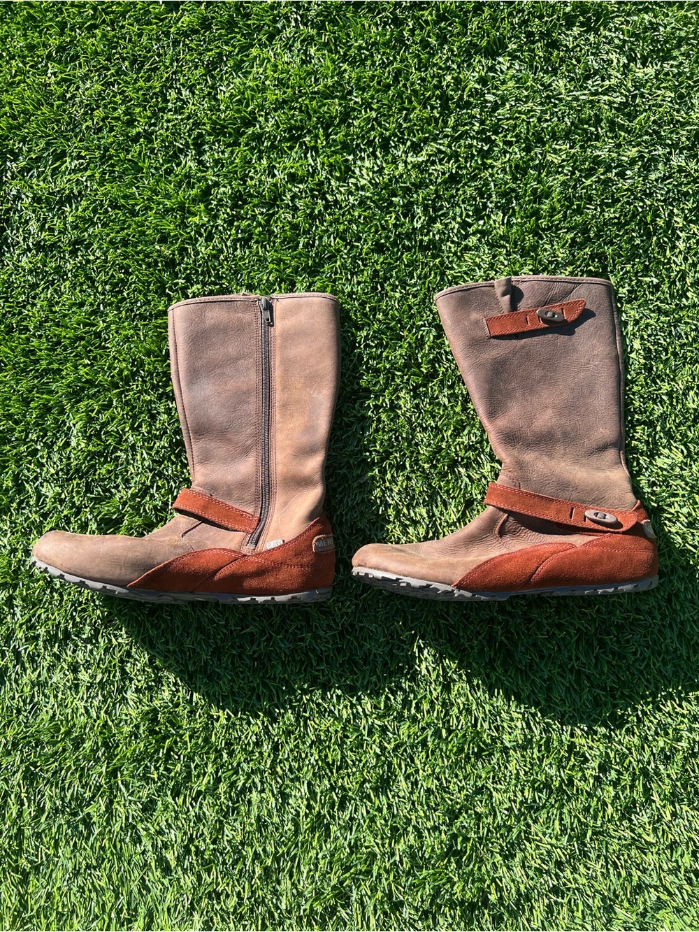 Merrell Two-Tone Brown Mid-Calf Boots